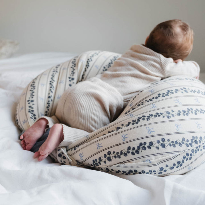 Moon nursing pillow - Sateen - Bell flower