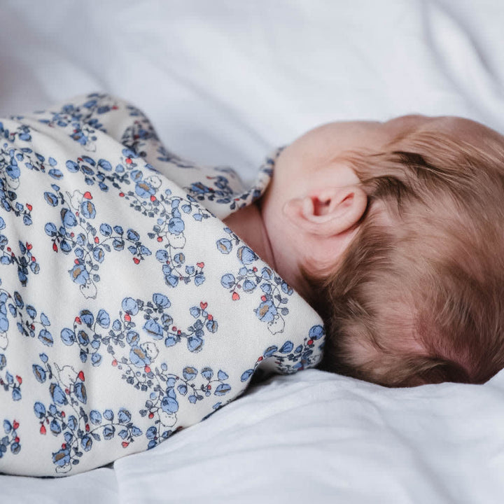 Jana muslin swaddle - Blue bells