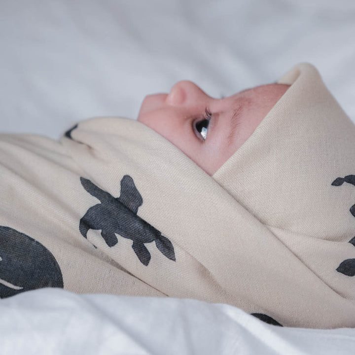 Jana muslin swaddle - Mono dino