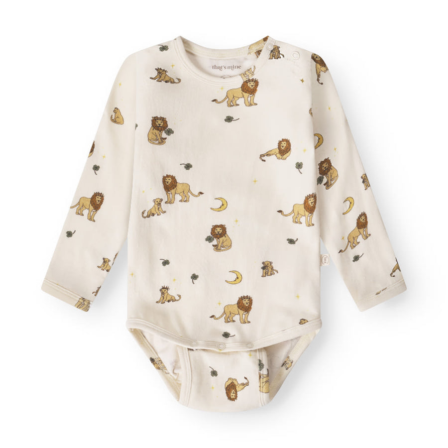 That's Mine Ellis bodystocking - Lion - 48% Organic cotton / 47% Modal / 5% Elastane Buy Bodystockings||Undertøj||personale||Basics here.