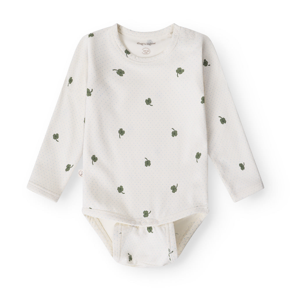 That's Mine Ellis bodystocking - Specks of luck - 48% Organic cotton / 47% Modal / 5% Elastane Buy Bodystockings||Undertøj||personale||Basics here.