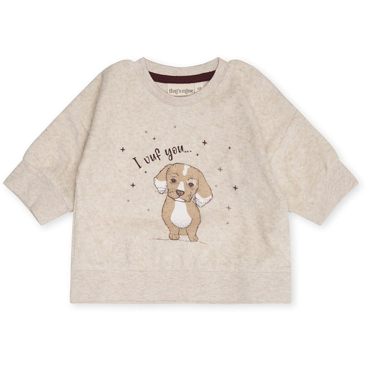 That's Mine Sora sweatshirt - Puppy - 100% Organic cotton Buy Tøj||Overdele||Bluser||Udsalg||Nyheder||Alle||Forår & sommer '24||Liveshopping d. 11/6||Udsalg tøj here.