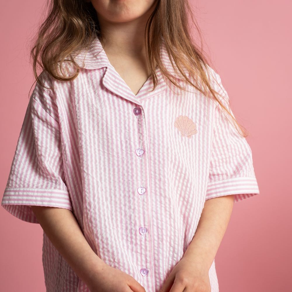 That's Mine Ino skjorte - Pink stripe - 100% Organic cotton Buy Overdele||Skjorter||personale here.