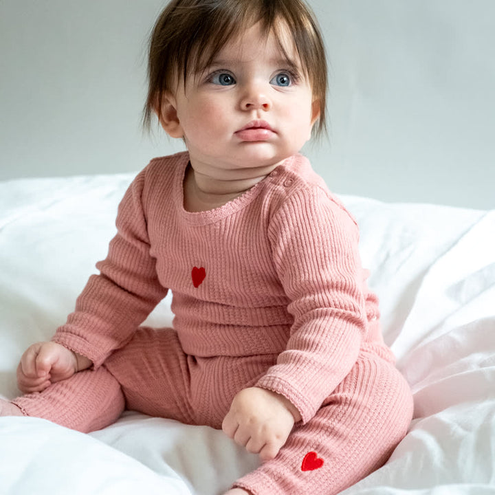 That's Mine Sylvia leggings - Rose blush - 100% organic cotton Buy Leggings||Bukser & shorts||personale||Basics here.