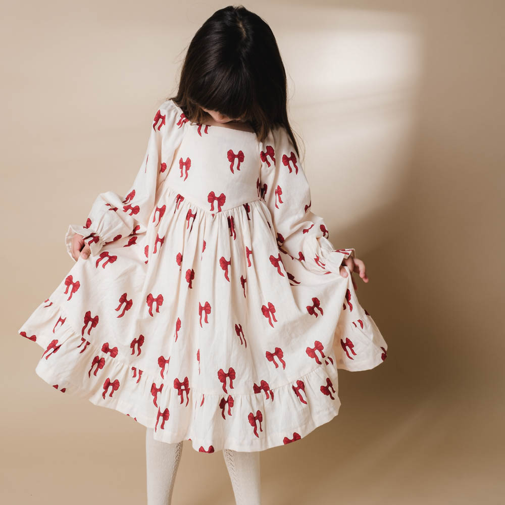 Sarah dress - Rouge boucle