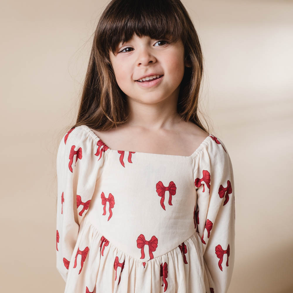 Sarah dress - Rouge boucle