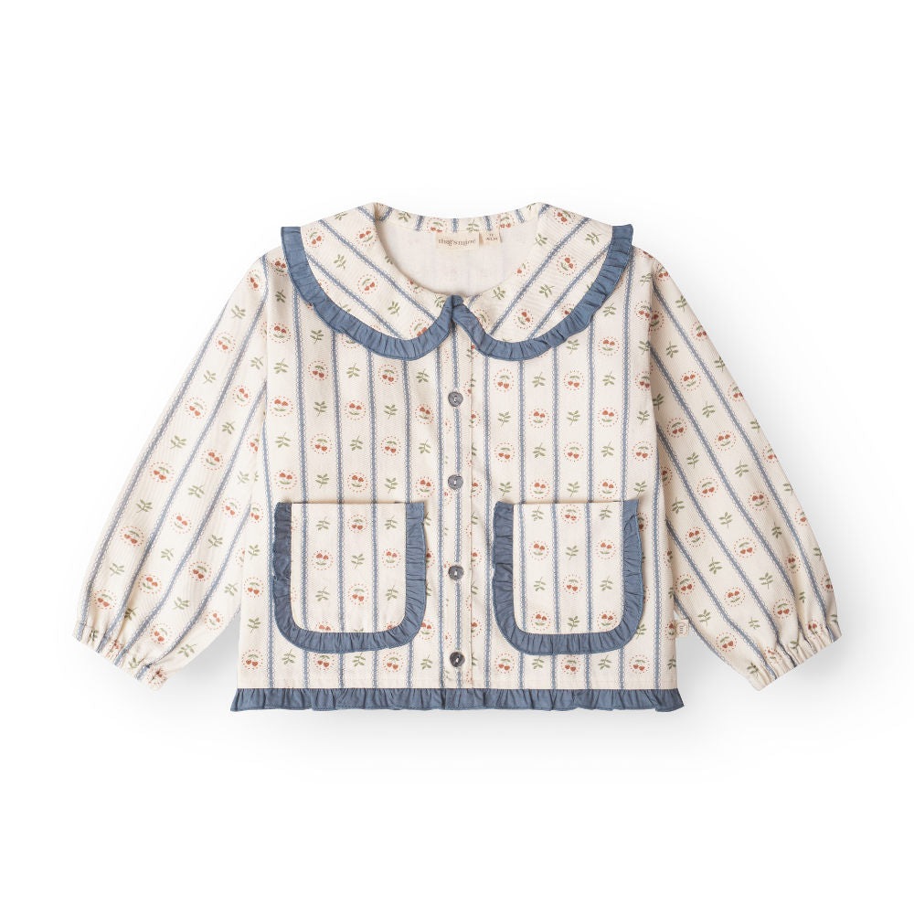 That's Mine Fleur Shirt - Love berry - 100% Organic cotton Buy Overdele||Skjorter||personale||AW25 here.