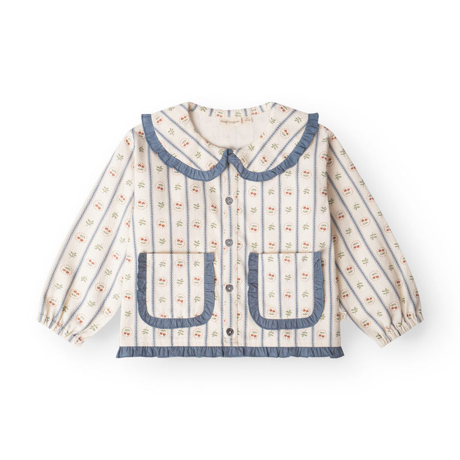 That's Mine Fleur Shirt - Love berry - 100% Organic cotton Buy Overdele||Skjorter||personale||AW25 here.