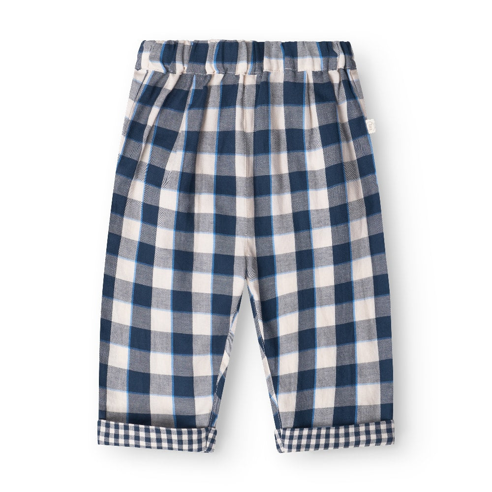 That's Mine Robin pants - Key blue check - 100% Organic cotton Buy Bukser||Bukser & shorts||personale||AW25 here.