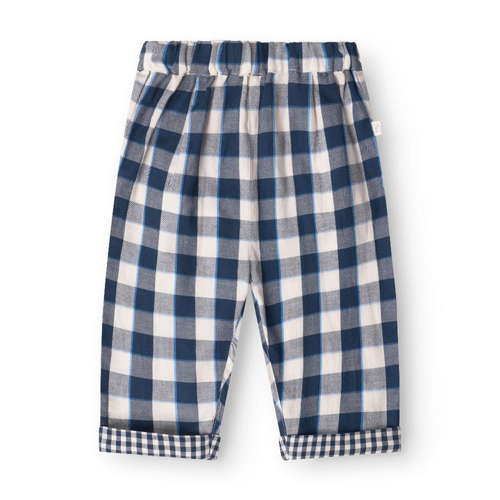 That's Mine Robin pants - Key blue check - 100% Organic cotton Buy Bukser||Bukser & shorts||personale||AW25 here.