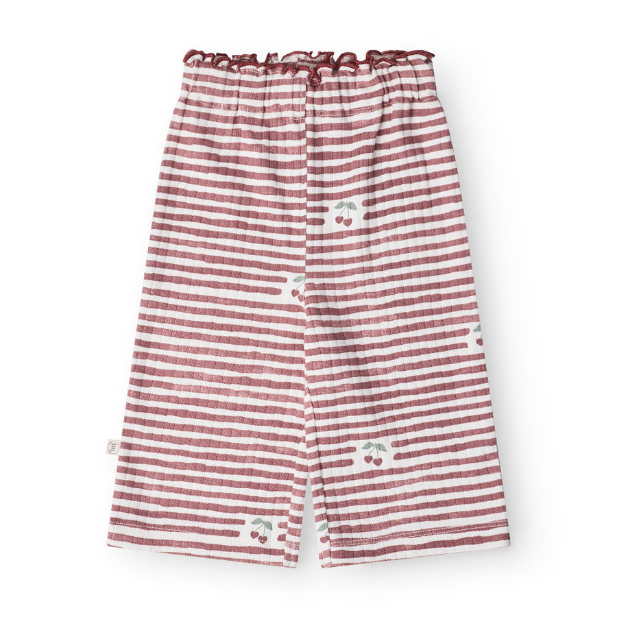 That's Mine Juliane pants - Love berry stripe - 95% Organic cotton / 5% Elastane Buy Bukser||Bukser & shorts||personale||AW25 here.