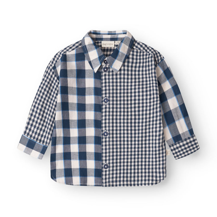 That's Mine David shirt - Key blue check - 100% Organic cotton Buy Overdele||Skjorter||personale||AW25 here.