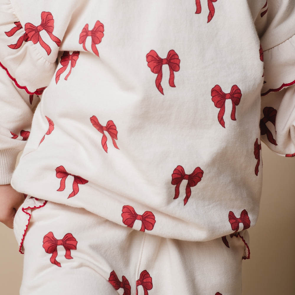 Amelia sweatshirt - Rouge boucle