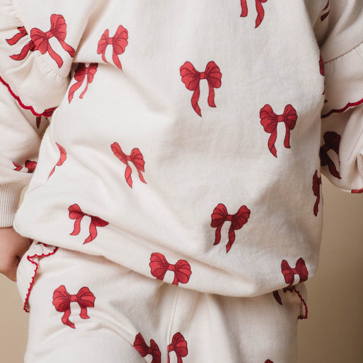 Amelia sweatshirt - Rouge boucle