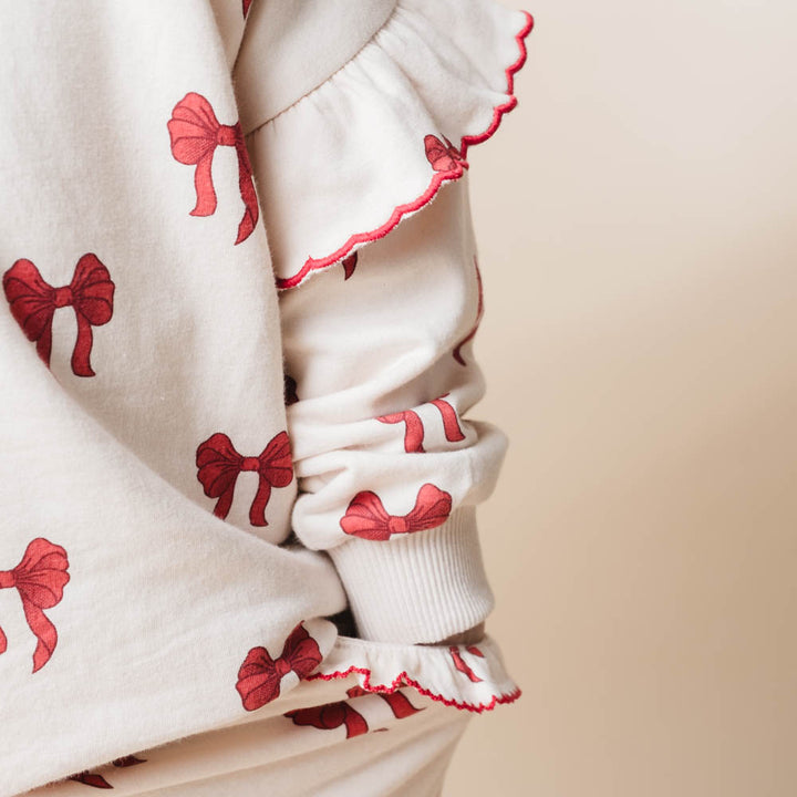 Amelia sweatshirt - Rouge boucle