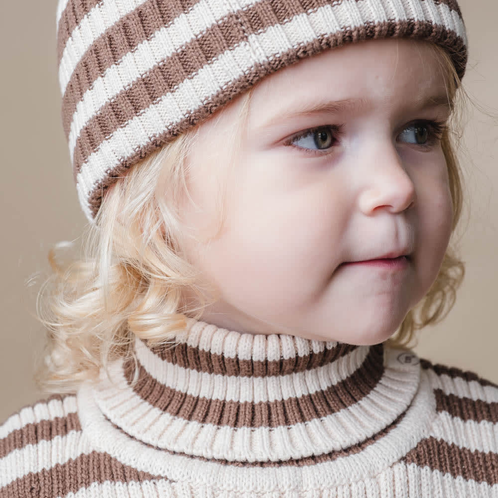Ivan neckwarmer - Brown stripe