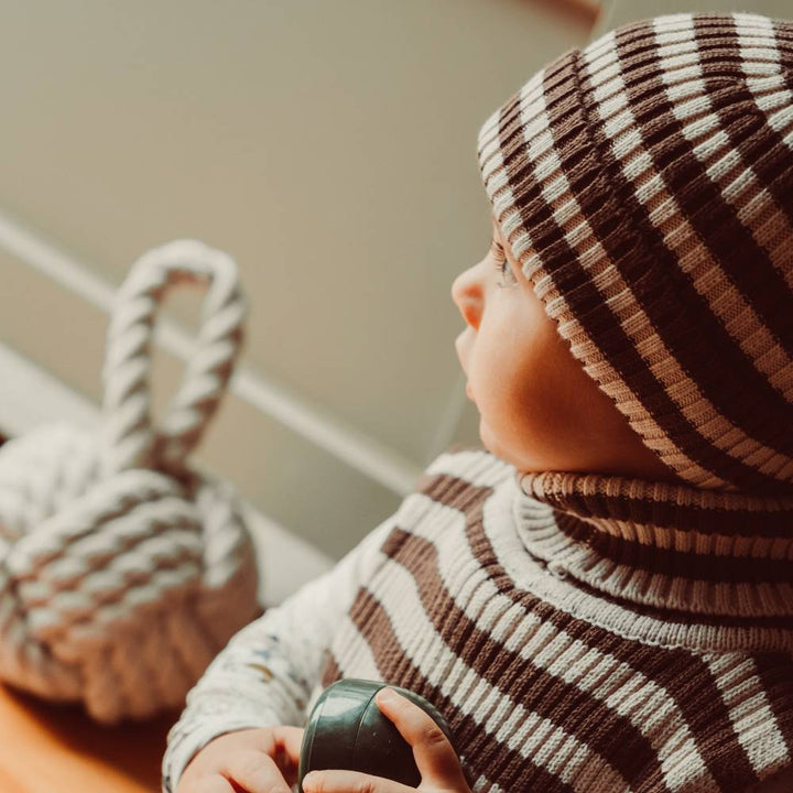 Izzy beanie - Brown stripe