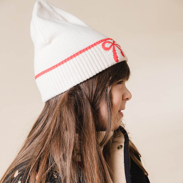 Leonora beanie - Almond peach