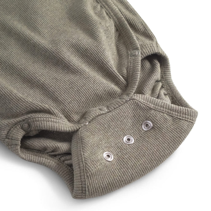 That's Mine Cala slå-om bodystocking - Green melange - 95% Organic cotton / 5% Elastane Buy Bodystockings||Undertøj||personale||Basics here.