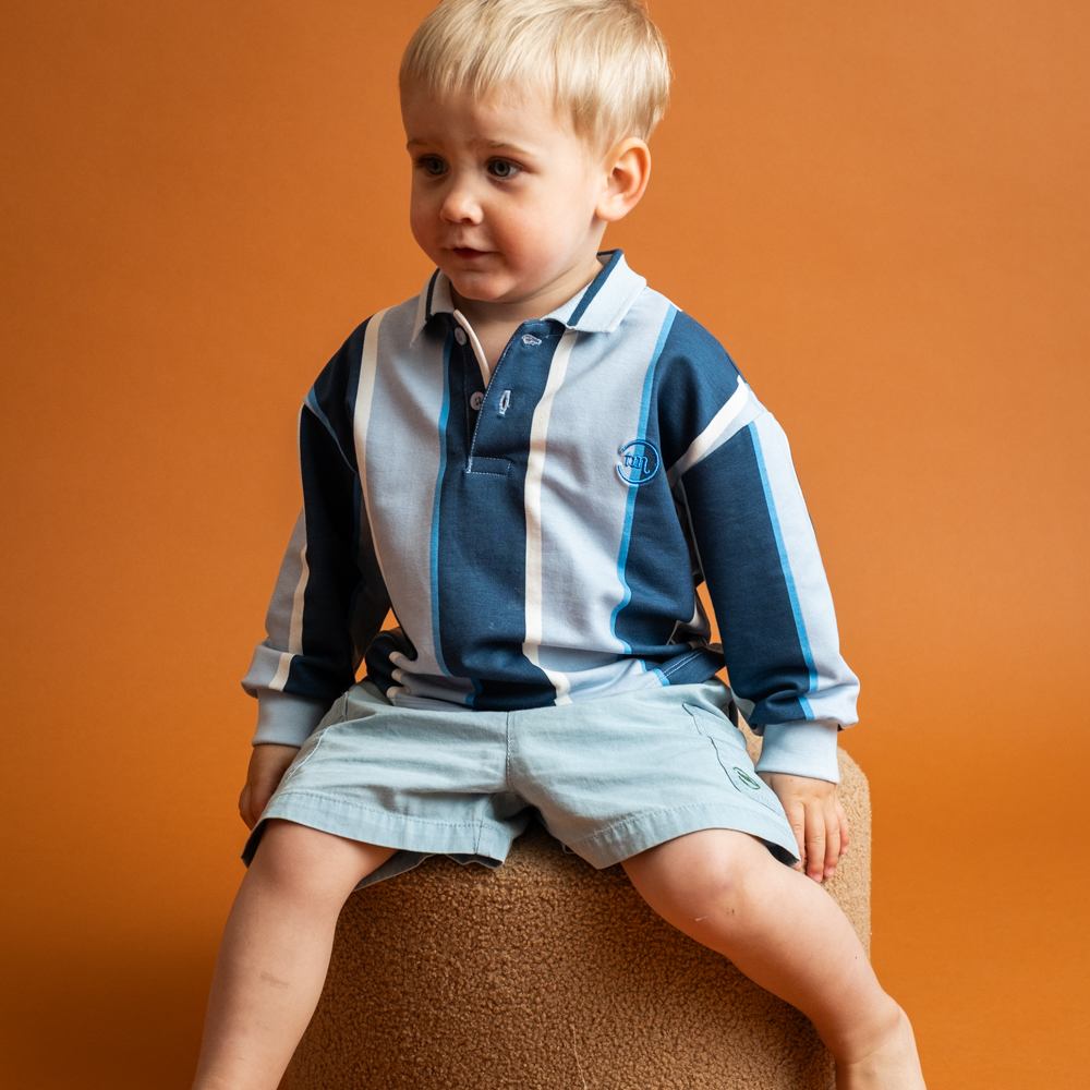 That's Mine Victor polo trøje - Multi stripe - 95% organic cotton / 5% elastane Buy Overdele||Bluser||personale||Forår 2026 here.