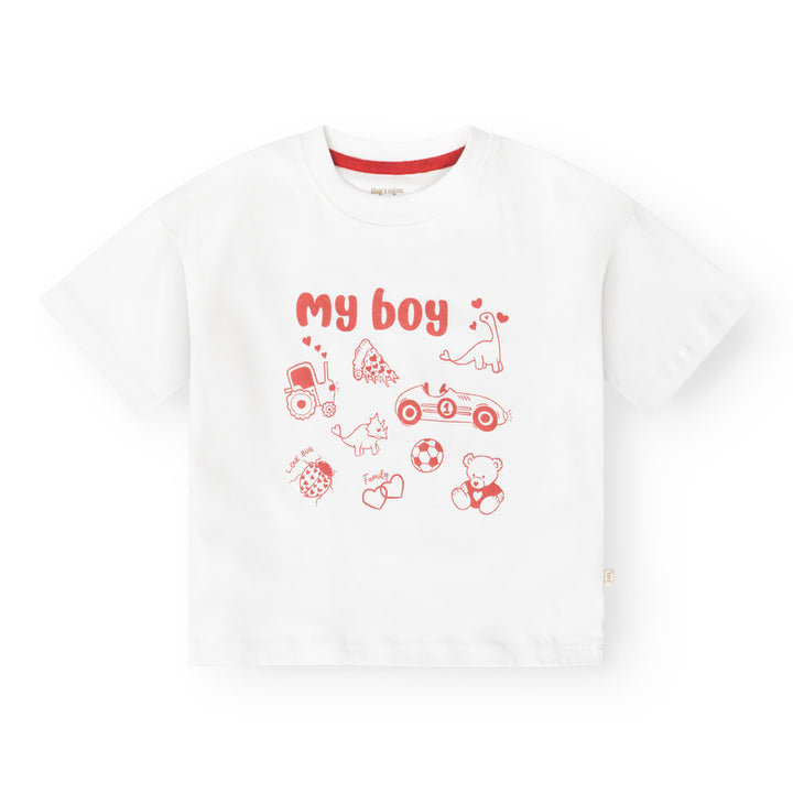That's Mine Vilde oversized t-shirt - My boy - 100% Organic cotton Buy T-shirts||Overdele||personale||Jersey here.