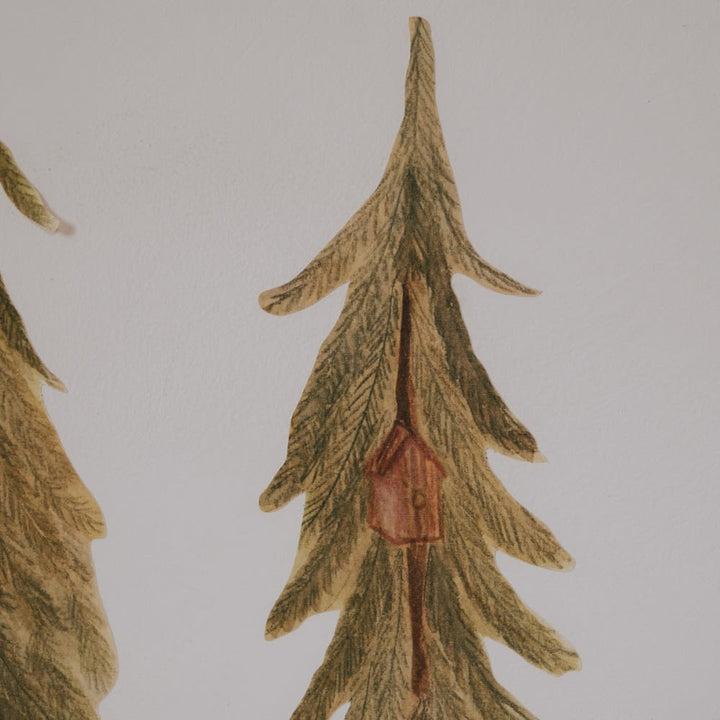 Wallsticker Pinetrees small - Green